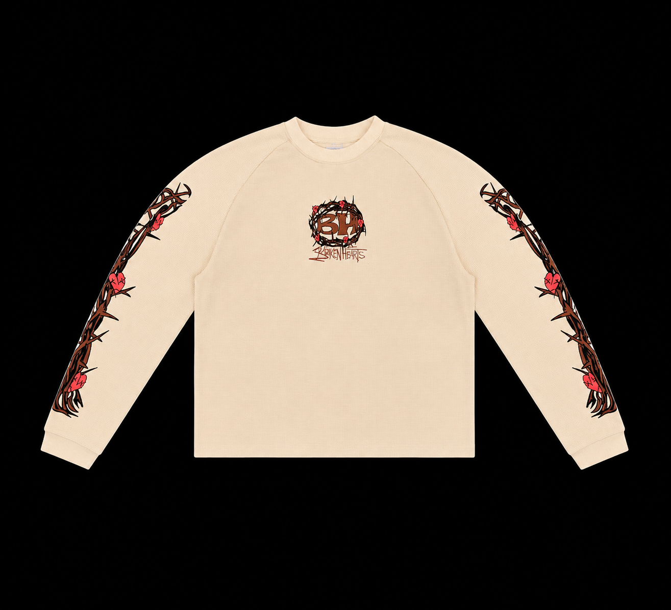 -Cream- Waffle Long Sleeve