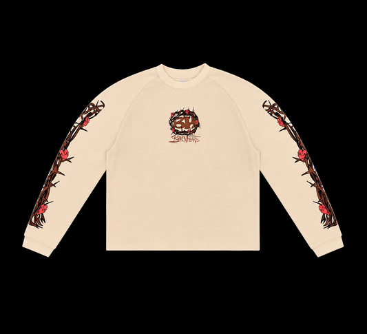 -Cream- Waffle Long Sleeve
