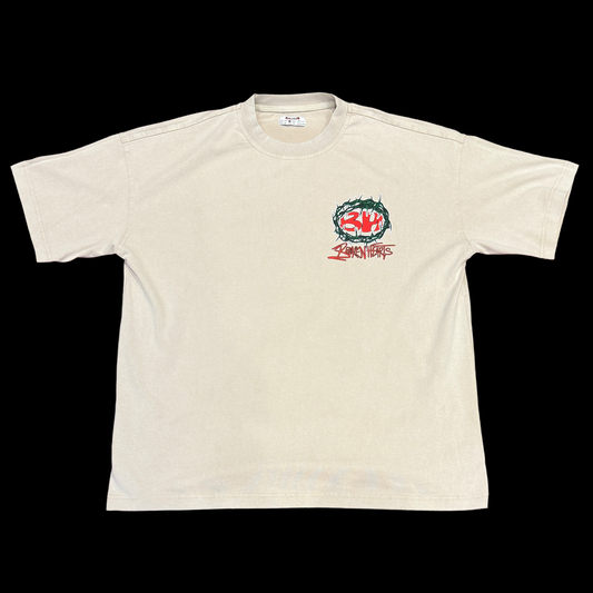 - CREAM BH THORN TEE -